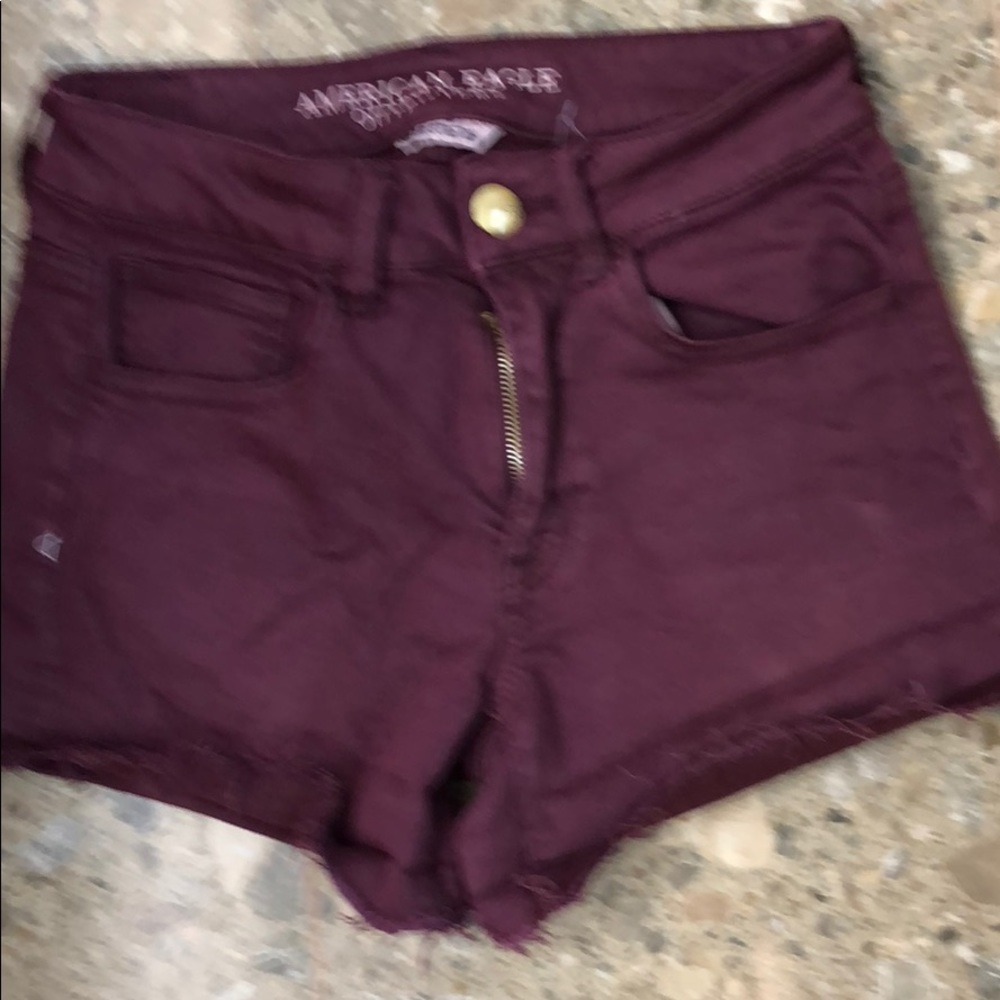 American Eagle Burgundy shorts